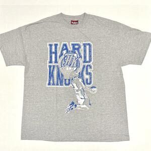 School Of Hard Knocks T Shirt Basketball Graphic Front Sz XL Slim Fit